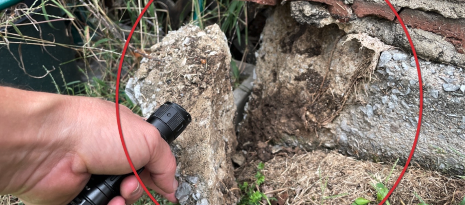 Foundation Inspection during Murfreesboro Home Inspection